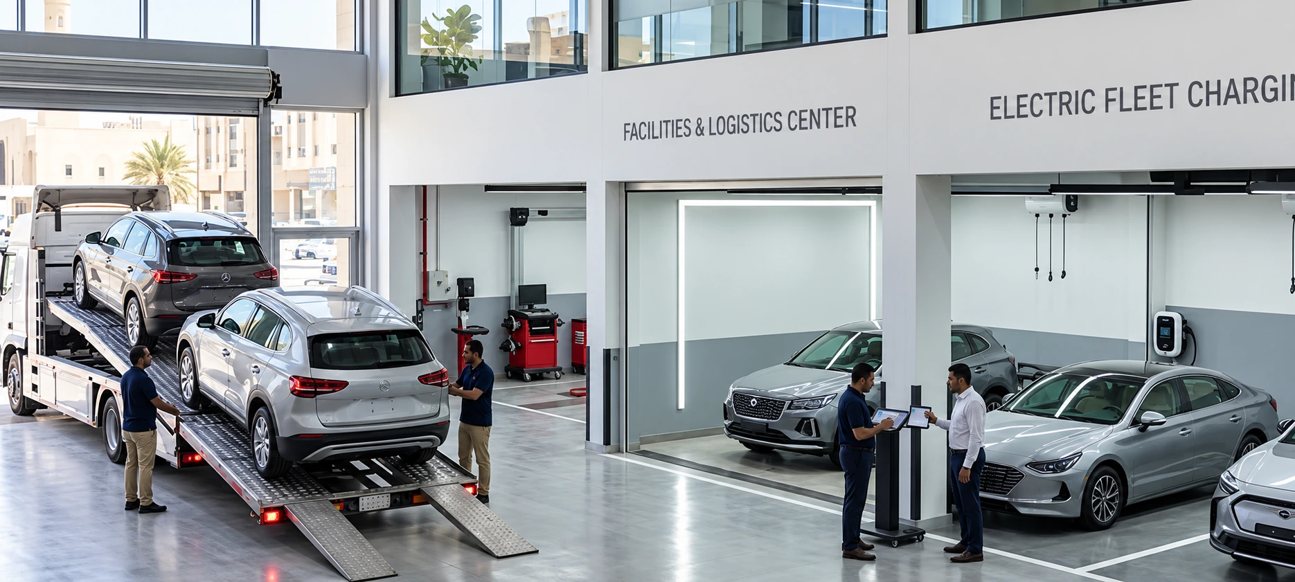 Fleet Auto Trade facilities and vehicle logistics